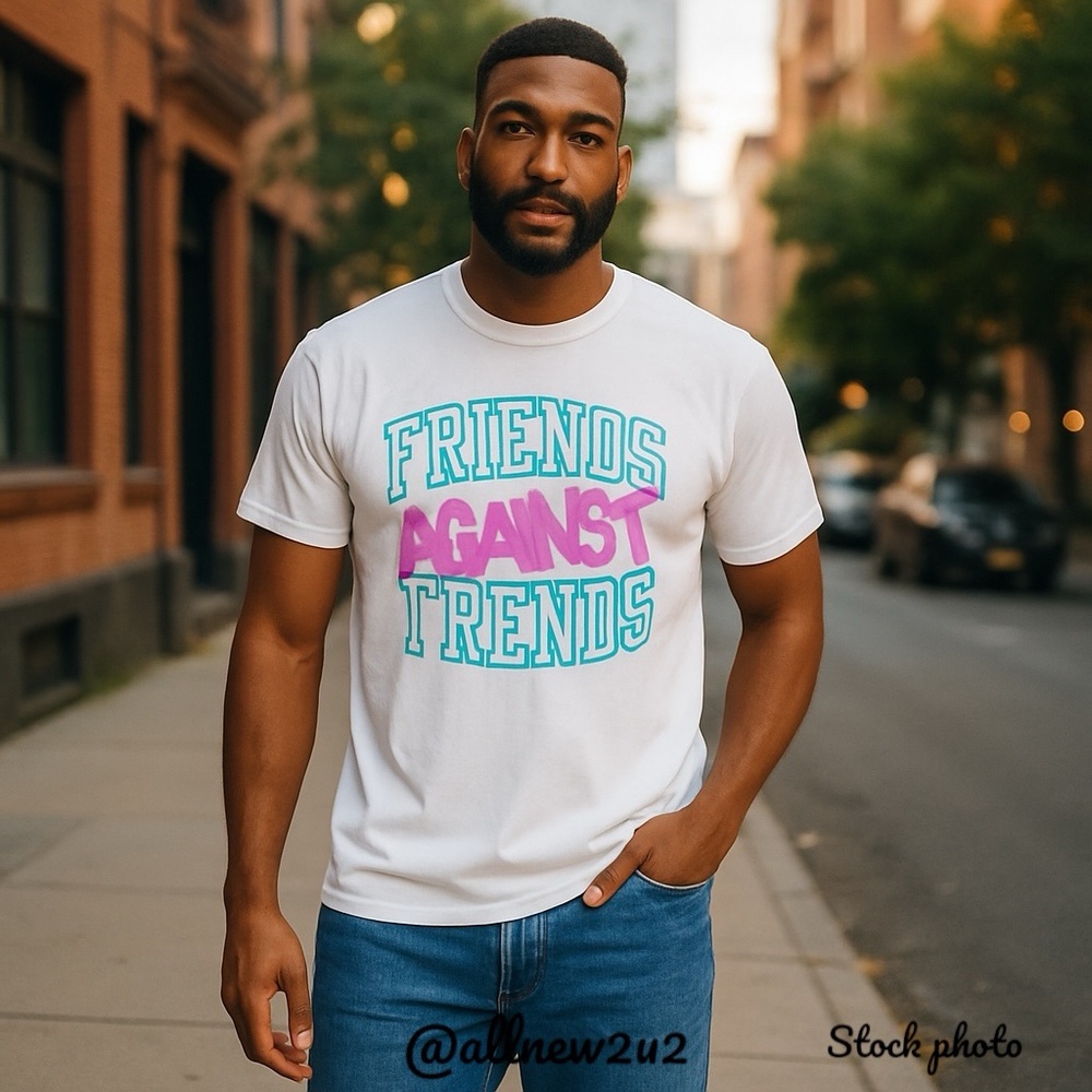 Friends Against Trends ™️ Collegiate Neon T-Shirt